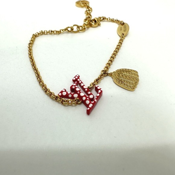 LOUIS VUITTON Red Charm Bracelet - Picture 4 of 7